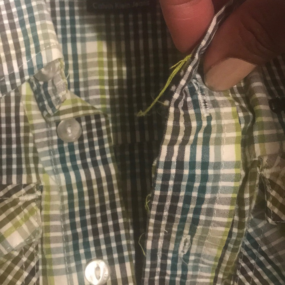 Plaid button down. - Picture 4 of 4